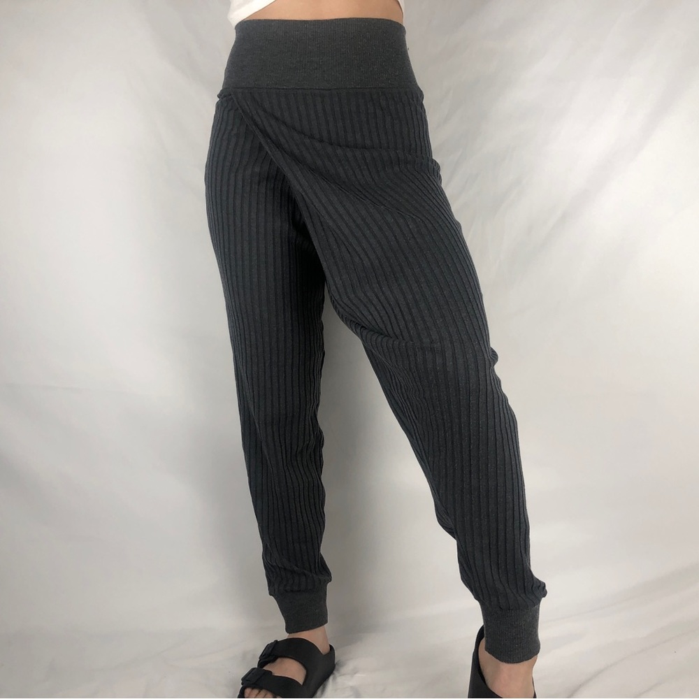 Nike Dark Gray Ribbed Jogger Pants